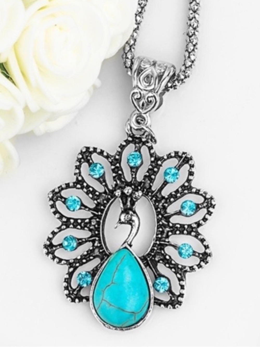 Peacock Necklace Brand New